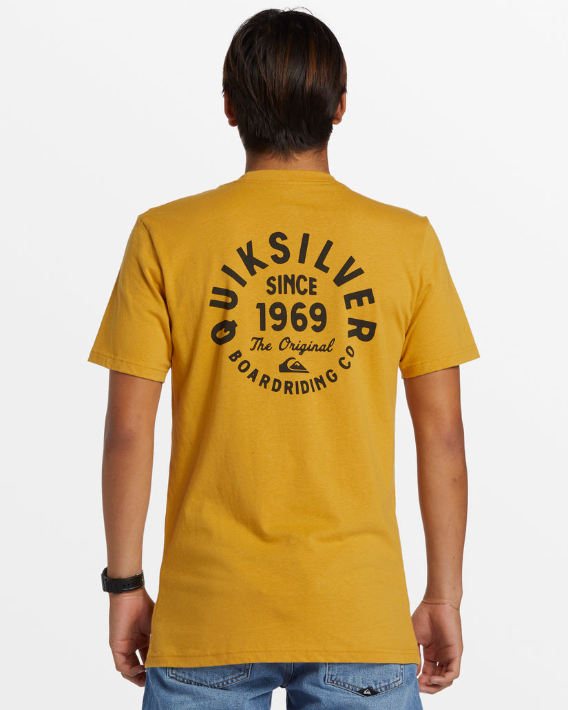 Circled Script T-Shirt - Mustard