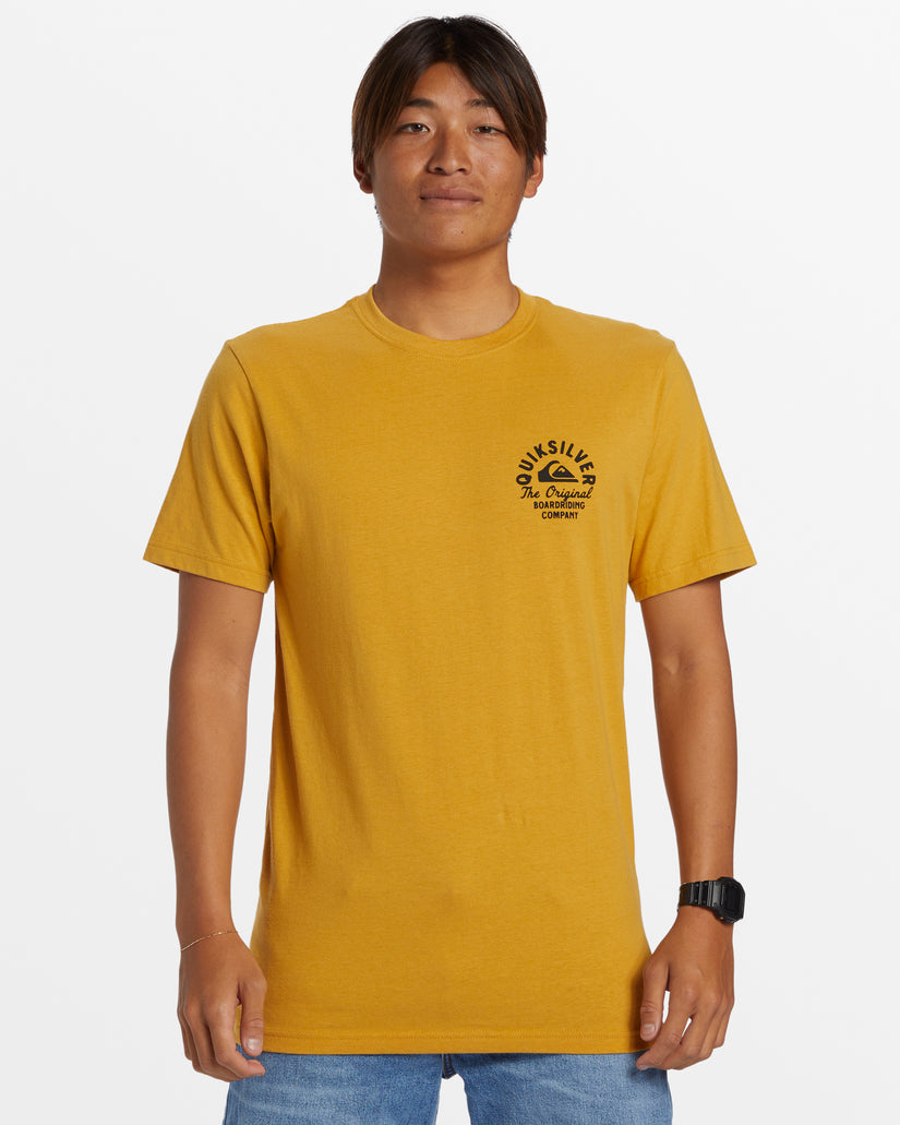 Circled Script T-Shirt - Mustard