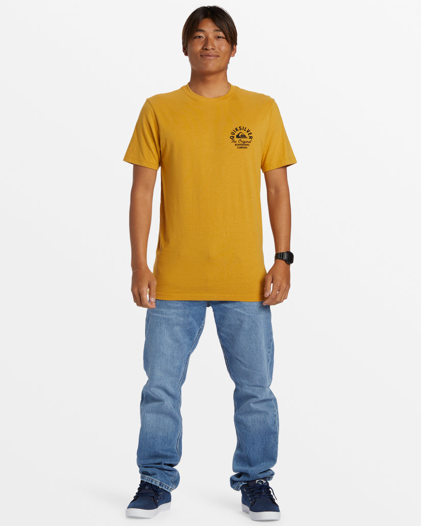 Circled Script T-Shirt - Mustard