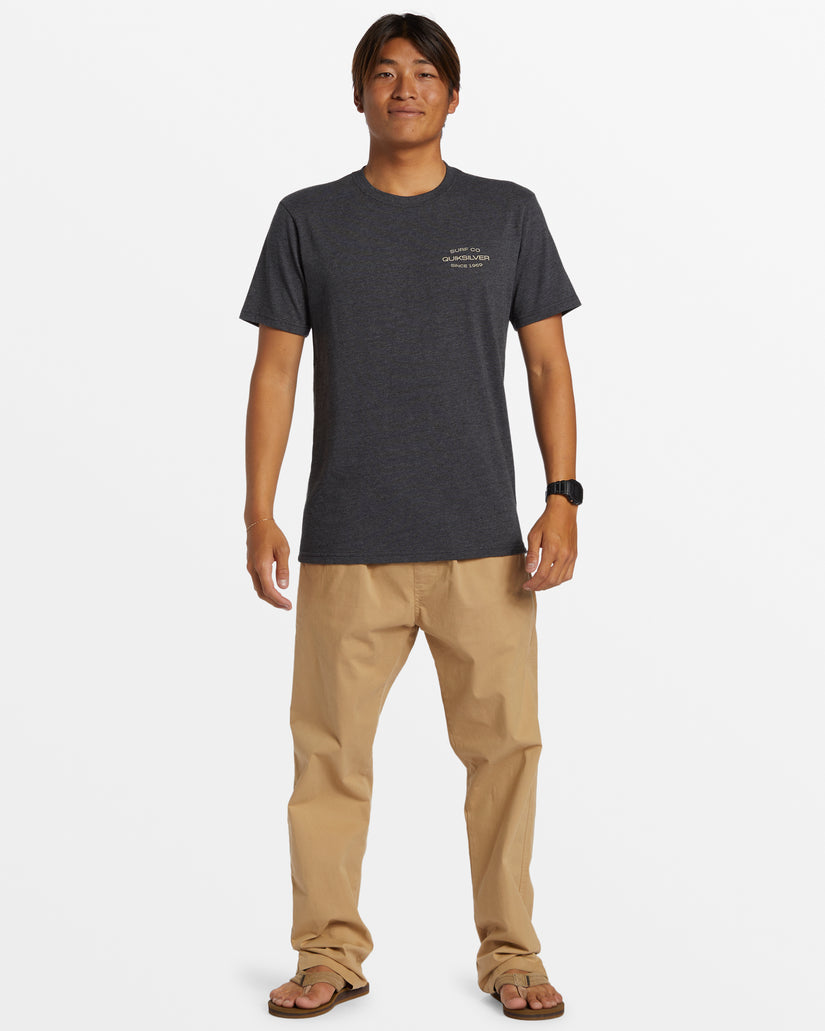 Surf Lockup T-Shirt - Charcoal Heather