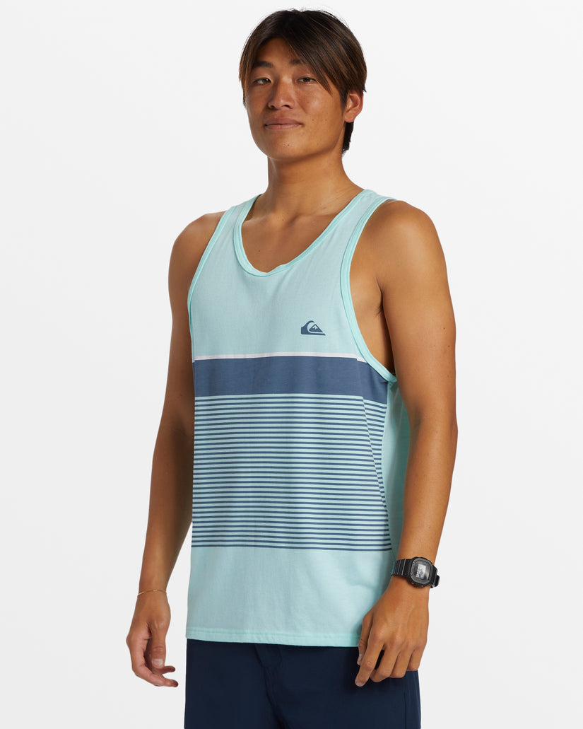 Tijuana Stripe Tank Top - Beach Glass Heather