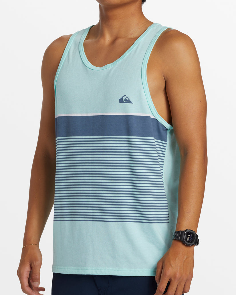 Tijuana Stripe Tank Top - Beach Glass Heather