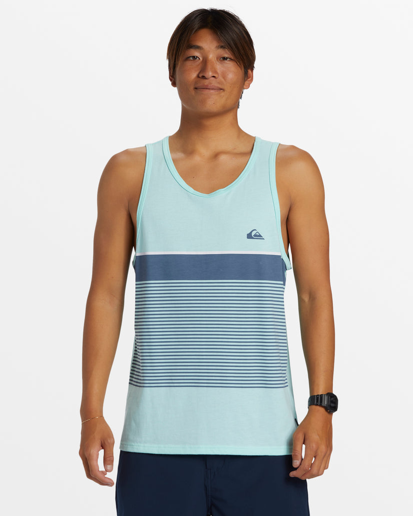 Tijuana Stripe Tank Top - Beach Glass Heather