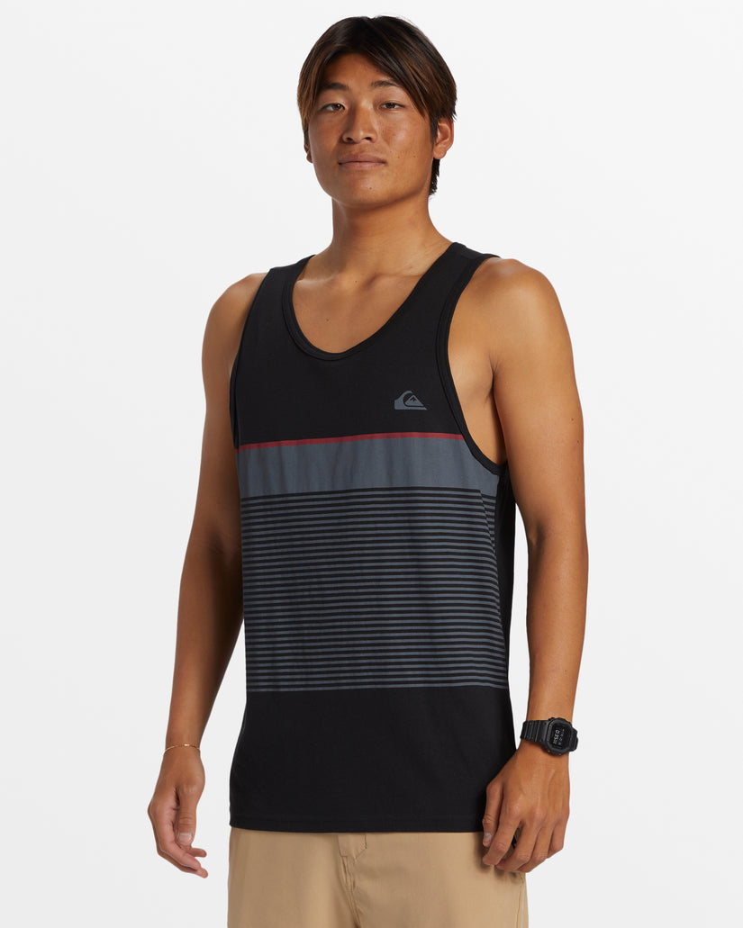 Tijuana Stripe Tank Top - Black