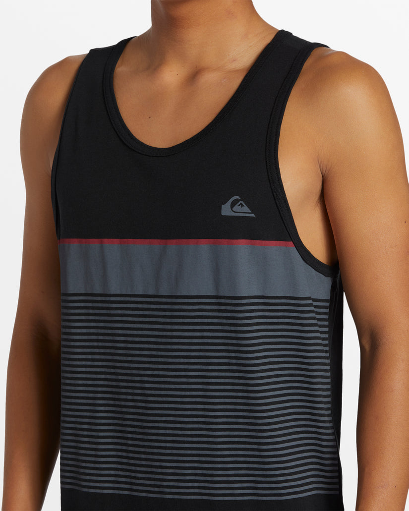 Tijuana Stripe Tank Top - Black