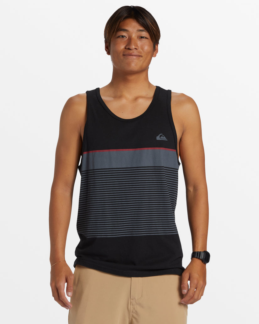 Tijuana Stripe Tank Top - Black