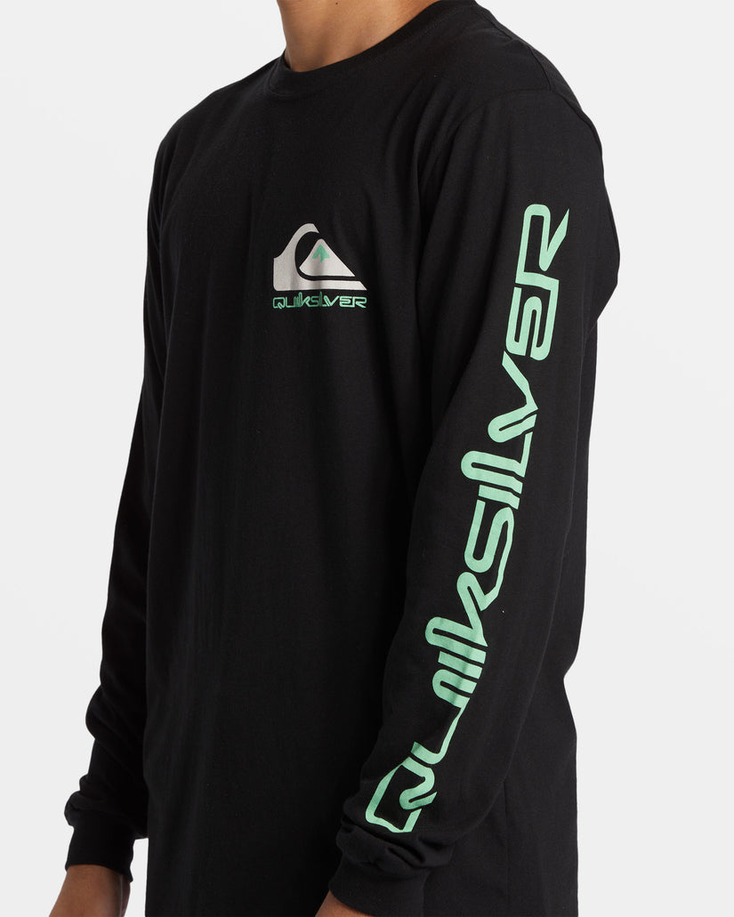 Omni Logo Long Sleeve T-Shirt - Black