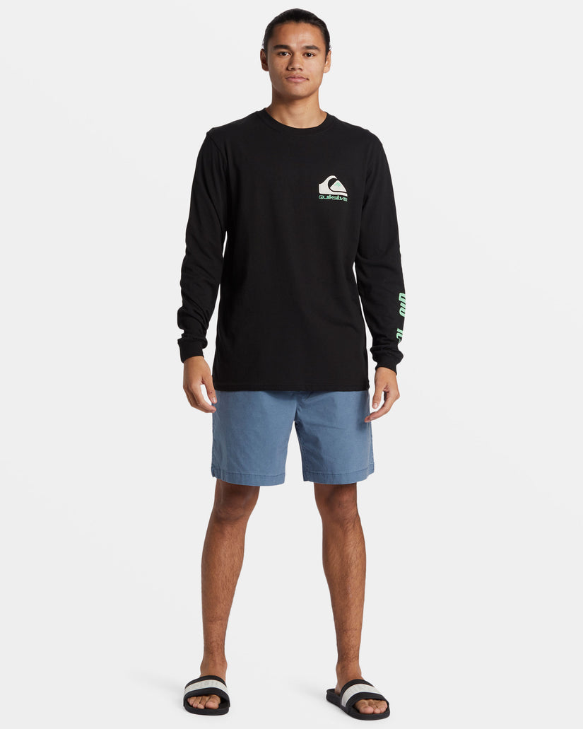 Omni Logo Long Sleeve T-Shirt - Black