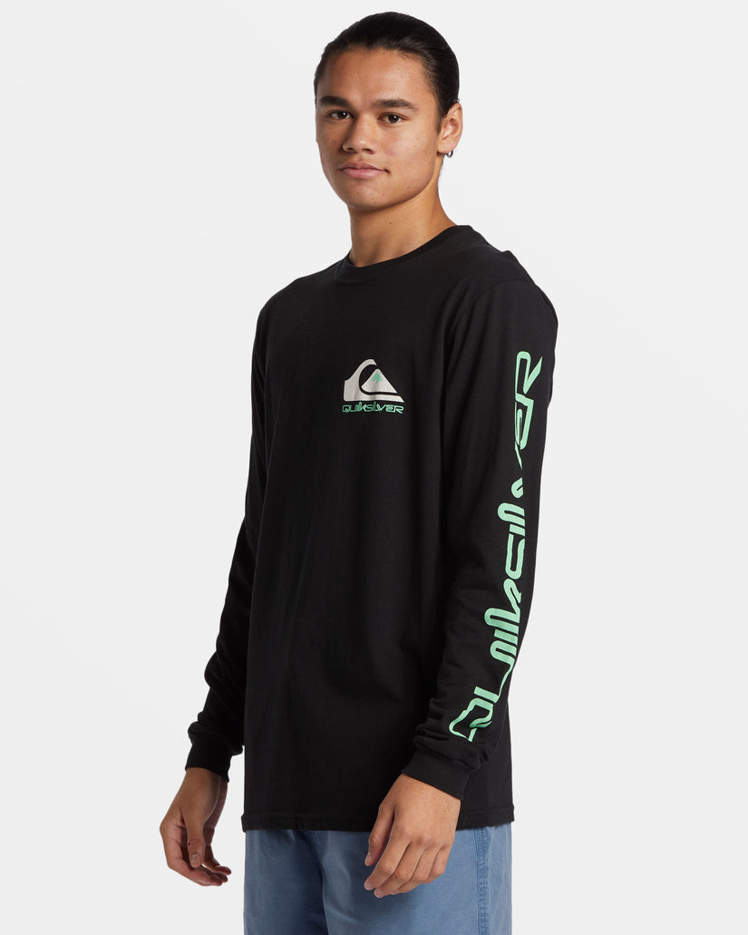 Omni Logo Long Sleeve T-Shirt - Black