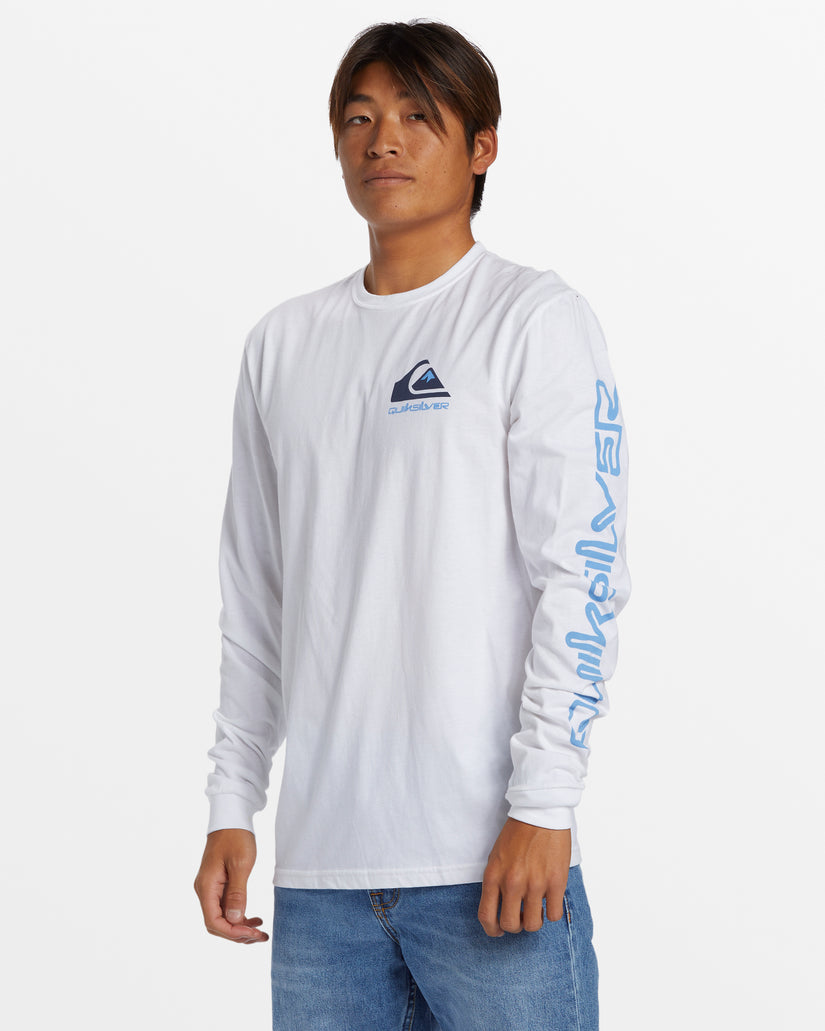 Omni Logo Long Sleeve T-Shirt - White