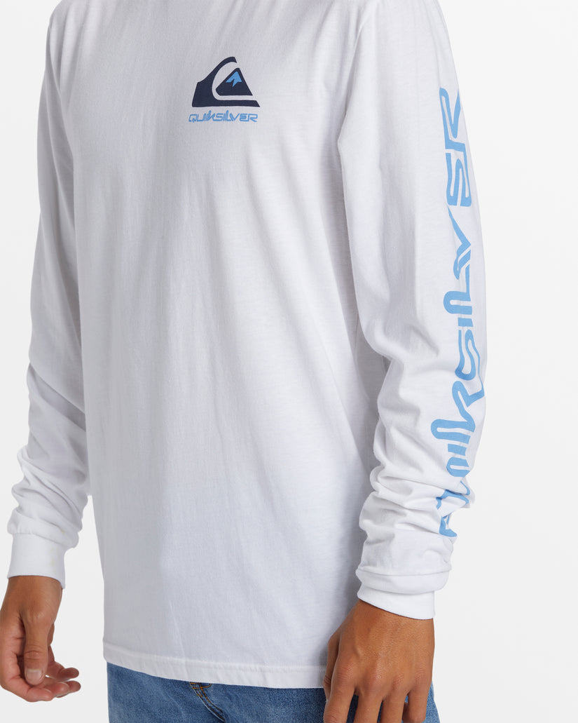 Omni Logo Long Sleeve T-Shirt - White