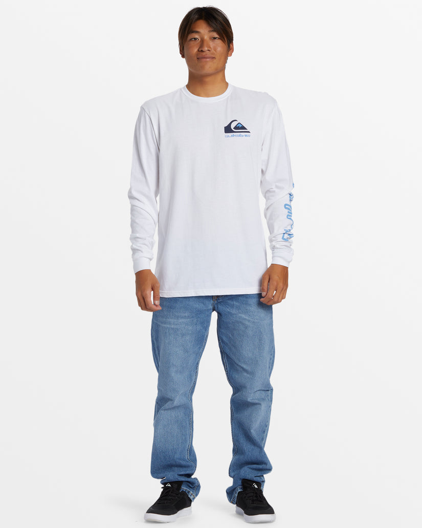 Omni Logo Long Sleeve T-Shirt - White