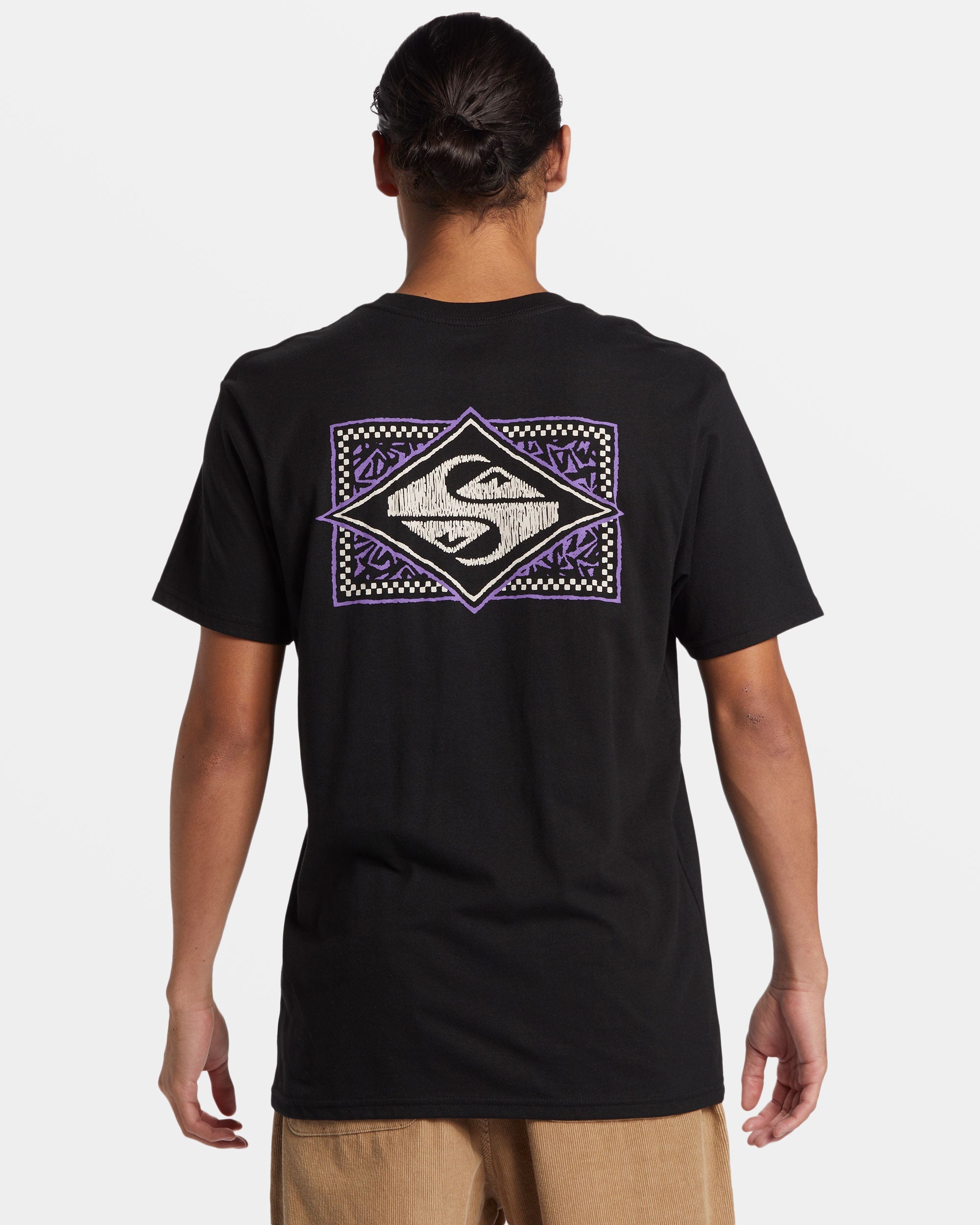 Black Flash T Shirt Black Quiksilver