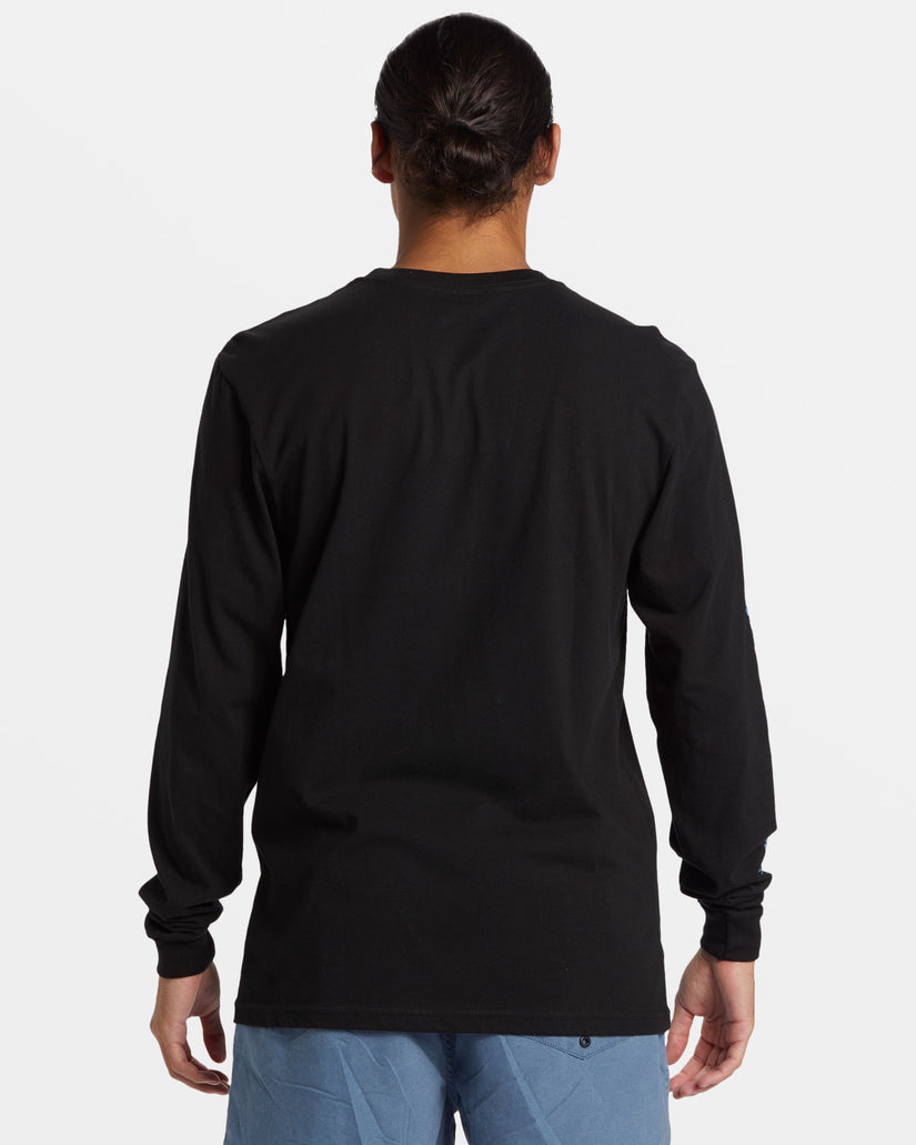 Omni Check Turn Long Sleeve T-Shirt - Black