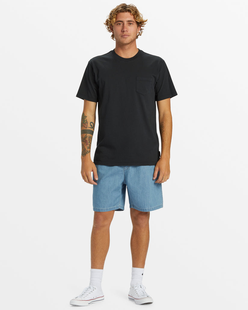 Salt Water Pocket Tee T-Shirt - Black