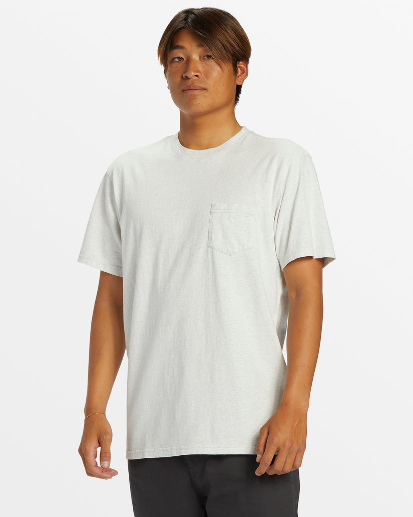 Salt Water Pocket Tee T-Shirt - Snow Heather