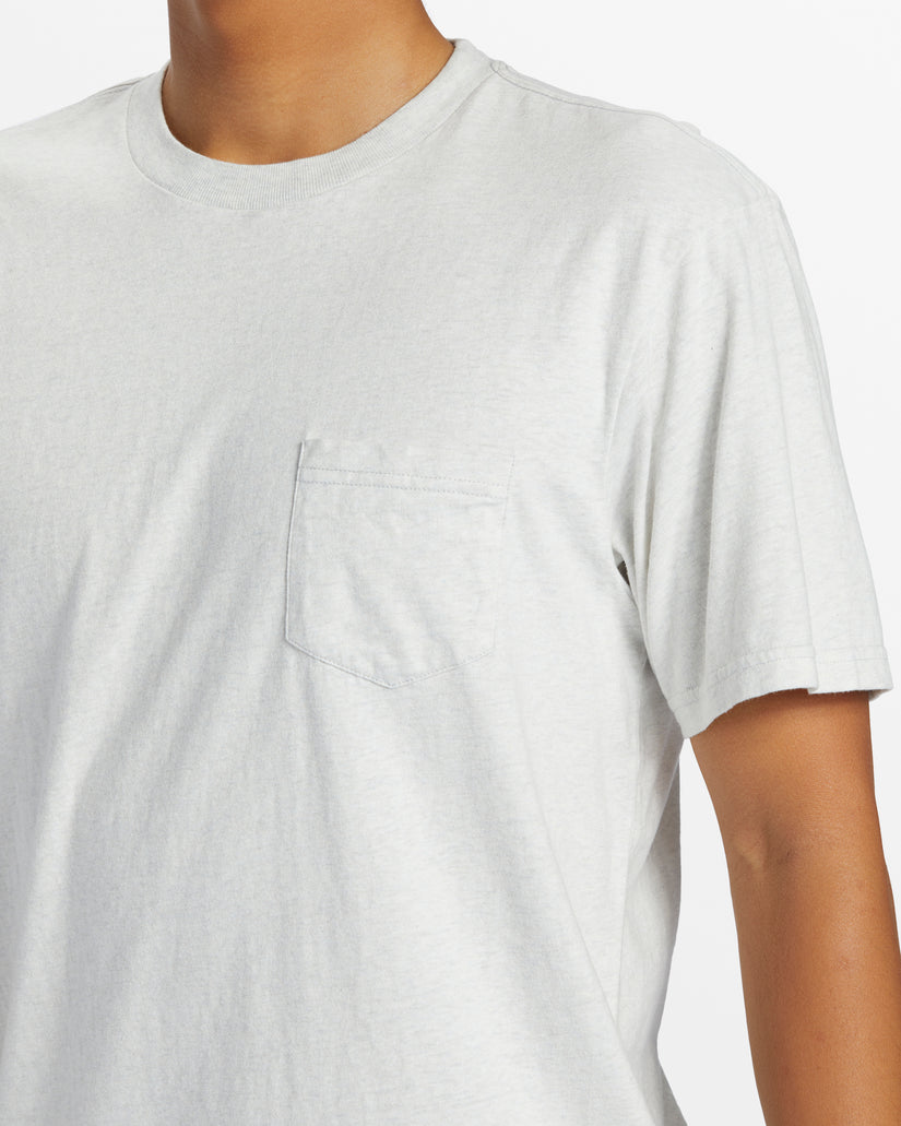 Salt Water Pocket Tee T-Shirt - Snow Heather