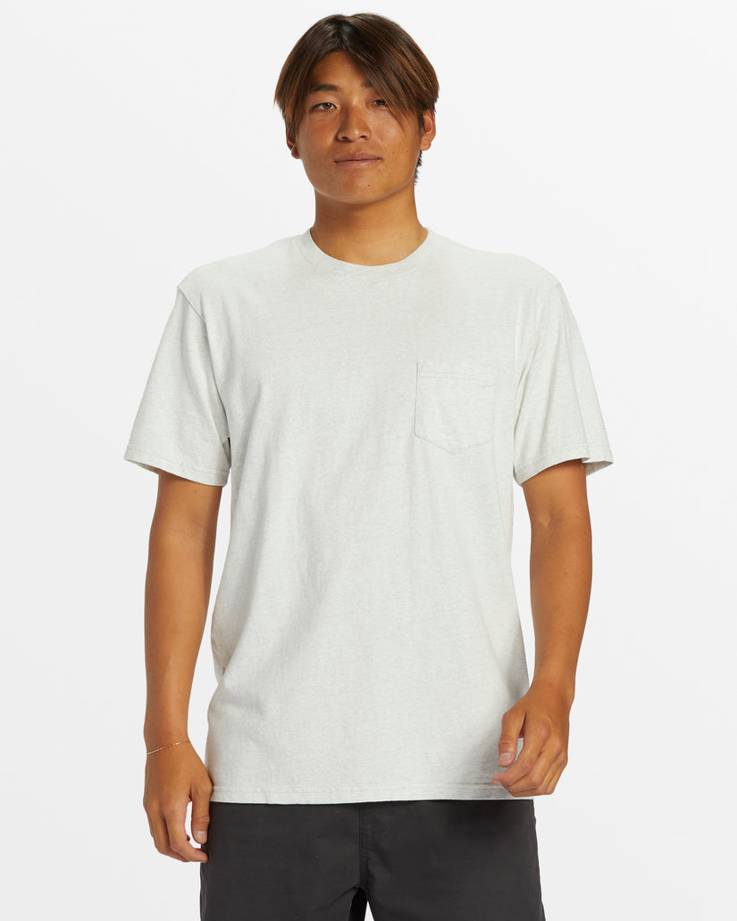 Salt Water Pocket Tee T-Shirt - Snow Heather