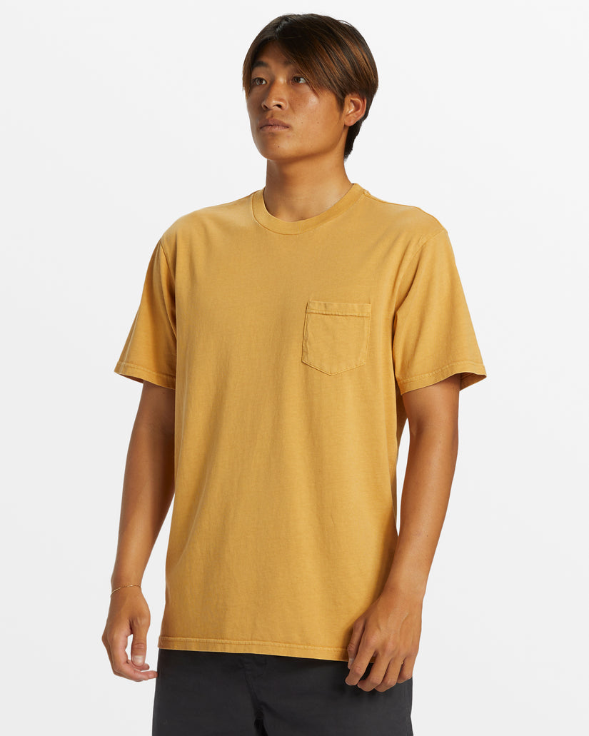 Salt Water Pocket Tee T-Shirt - Mustard