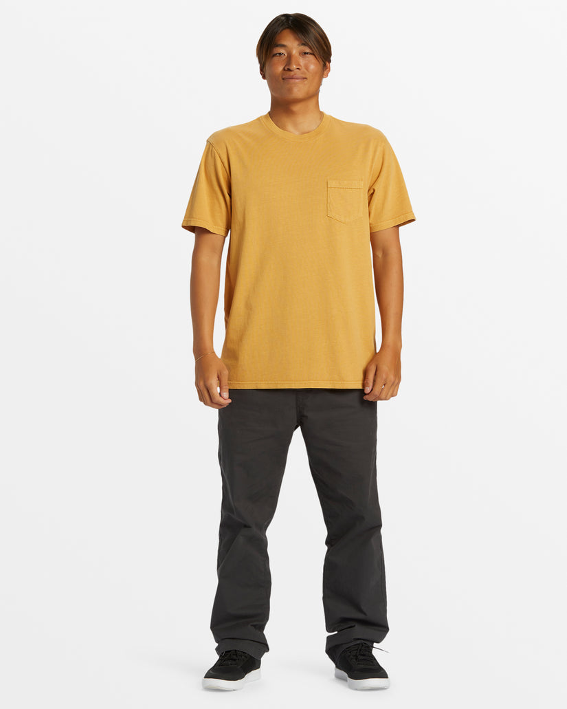 Salt Water Pocket Tee T-Shirt - Mustard