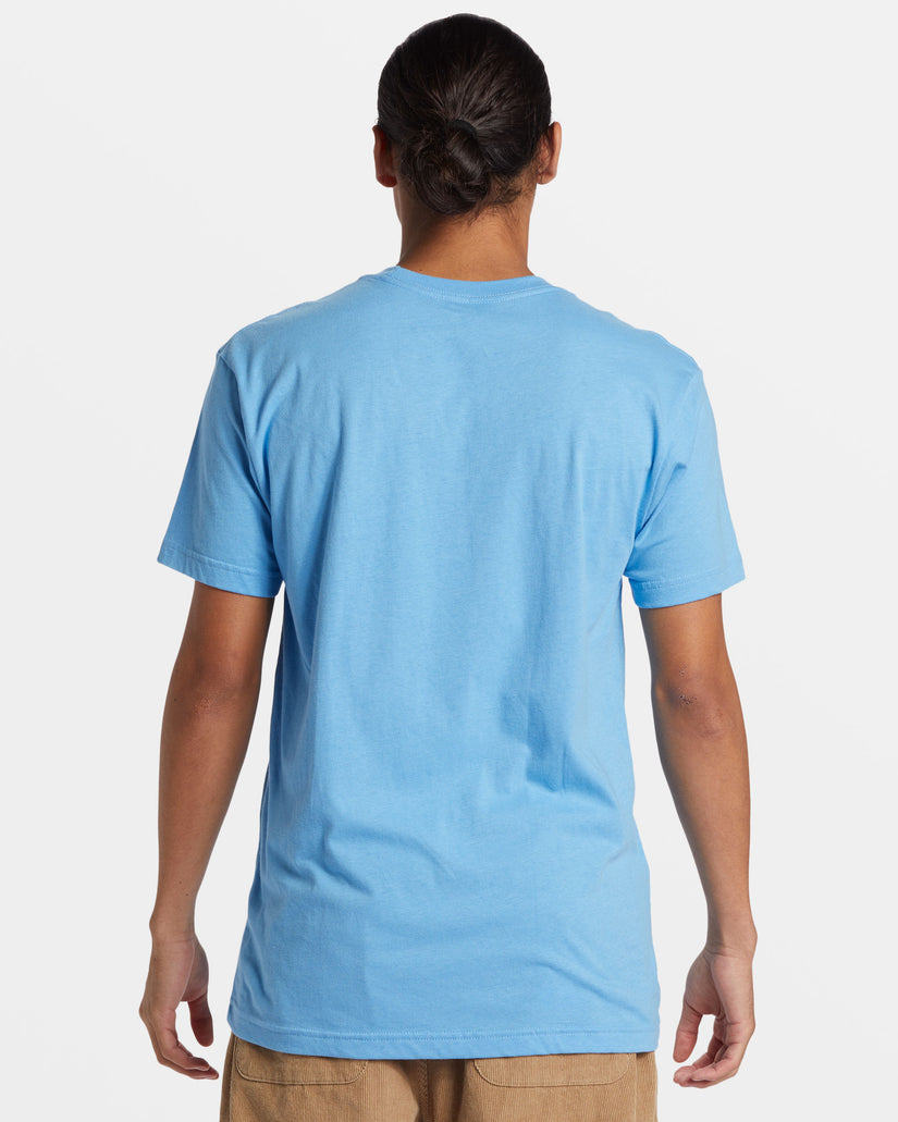 Hawaii Palm And Skull T-Shirt - Azure Blue