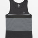 Tijuana Stripe Tank - Charcoal Heather