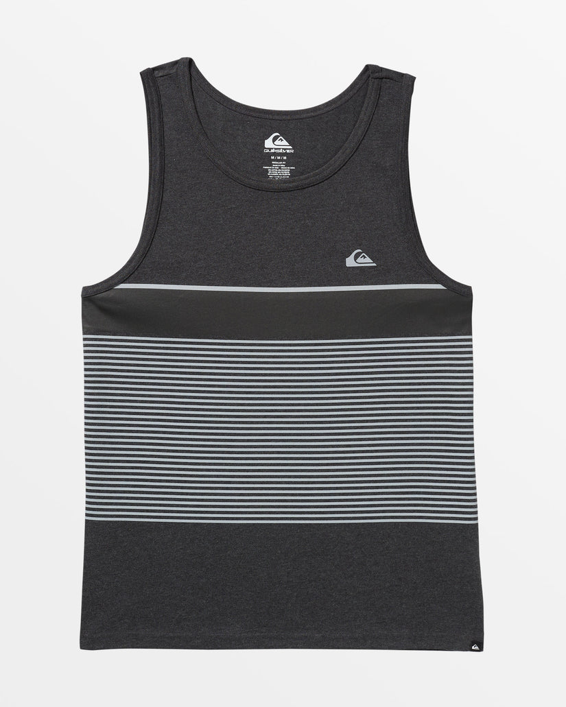 Tijuana Stripe Tank - Charcoal Heather