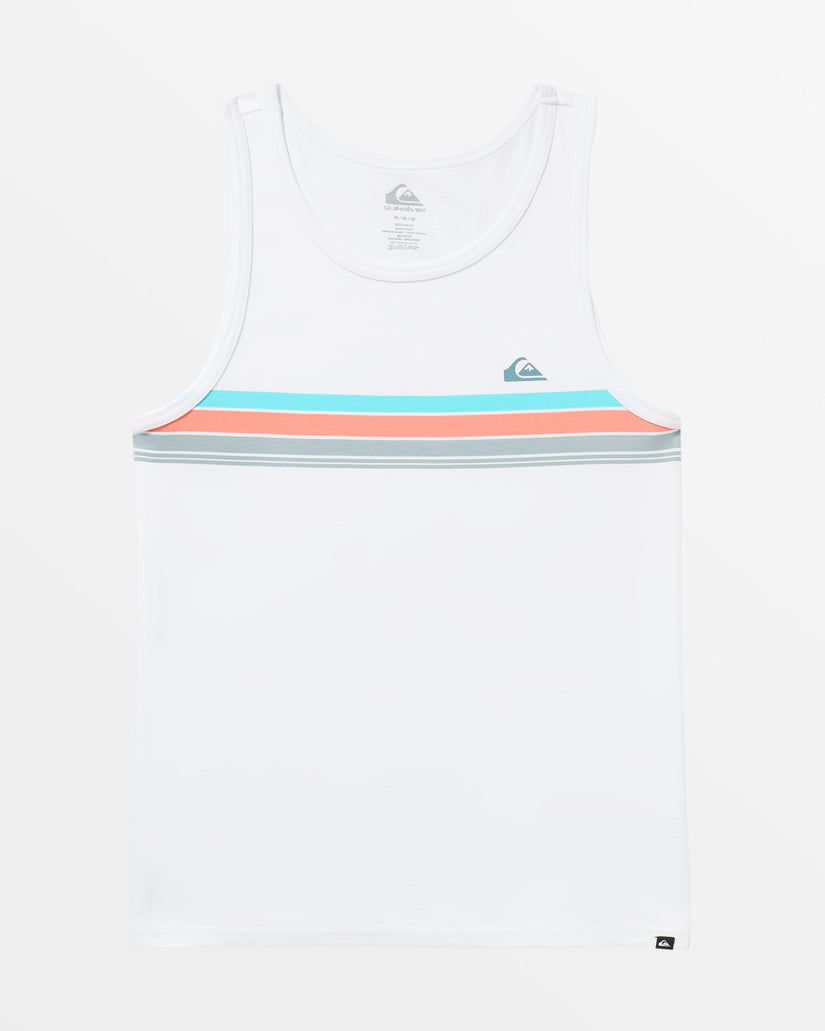 Everyday Stripe Tank - White