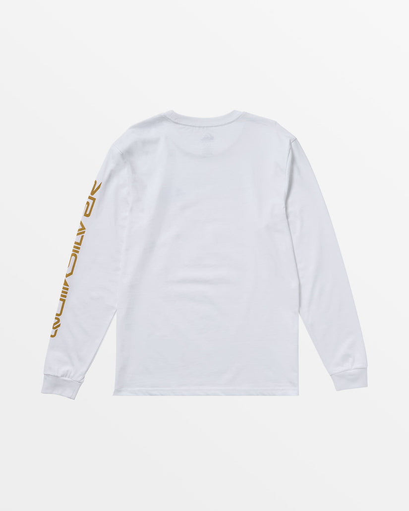 Comp Logo Long Sleeve T-Shirt - White