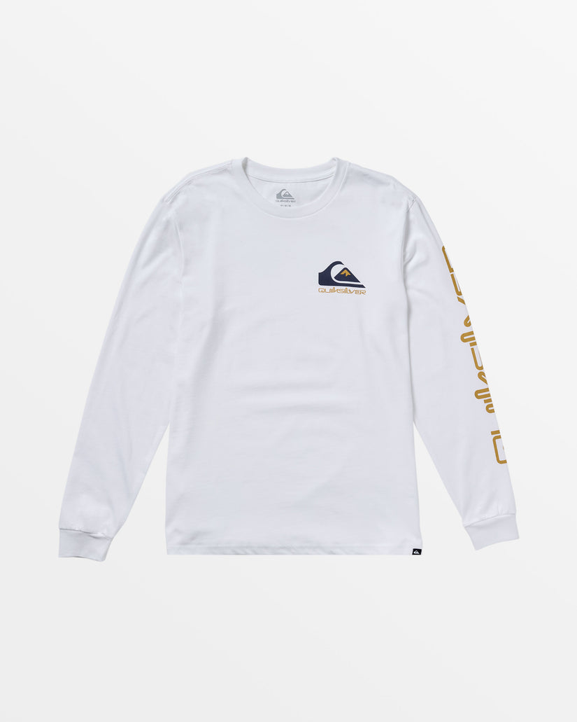 Comp Logo Long Sleeve T-Shirt - White