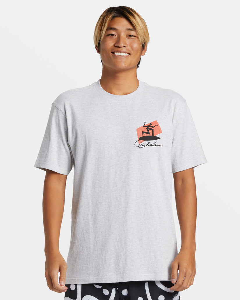 Surfer T-Shirt - Snow Heather