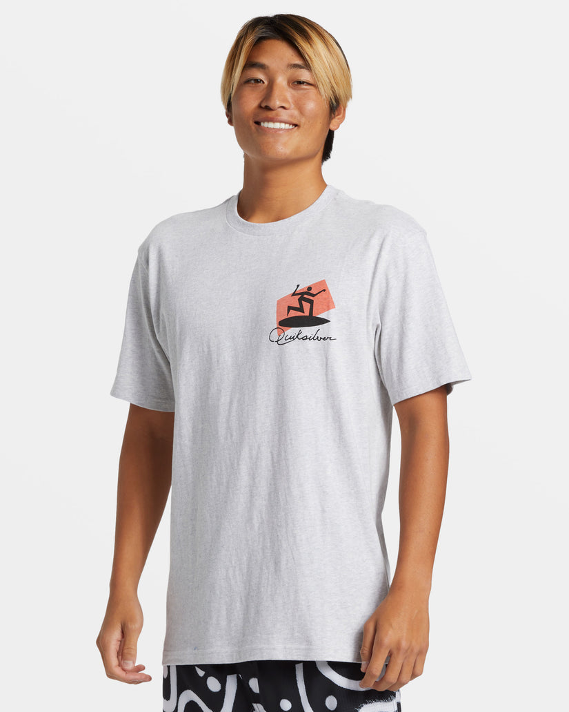 Surfer T-Shirt - Snow Heather