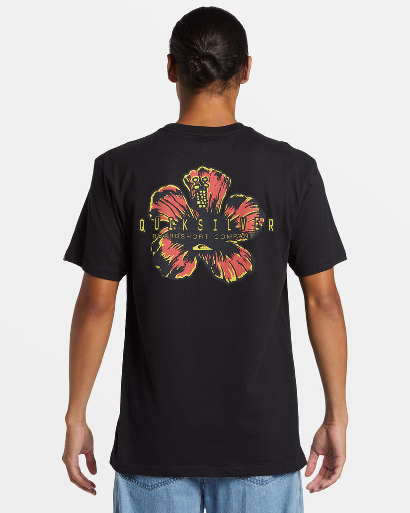 Hibiscus Pop T-Shirt - Black