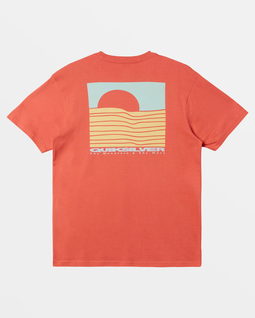 Eye On Horizon T-Shirt - Spiced Coral