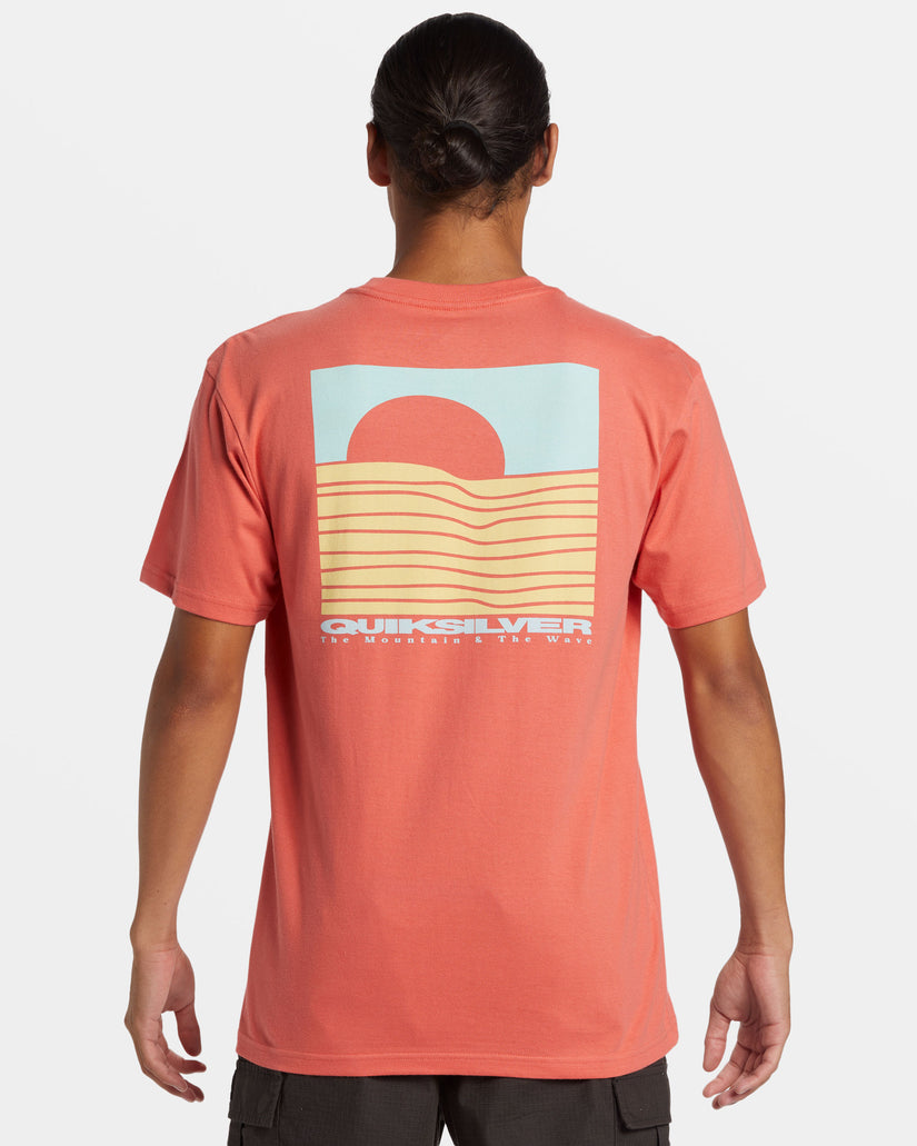 Eye On Horizon T-Shirt - Spiced Coral