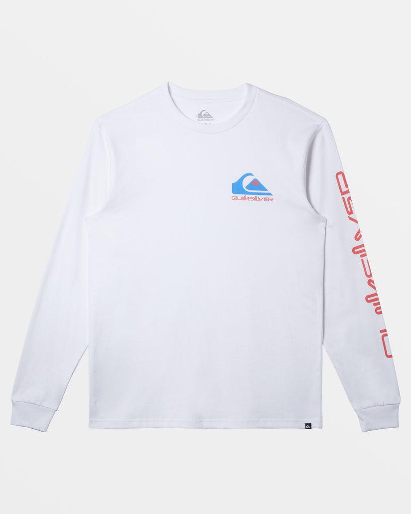 Comp Logo Long Sleeve T-Shirt - White