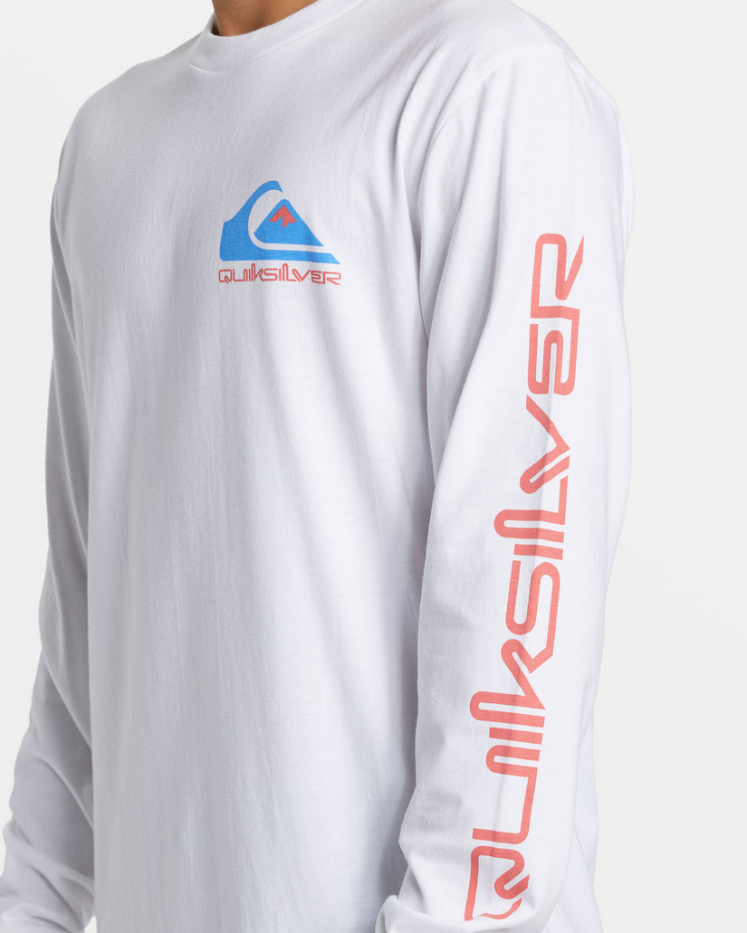 Comp Logo Long Sleeve T-Shirt - White