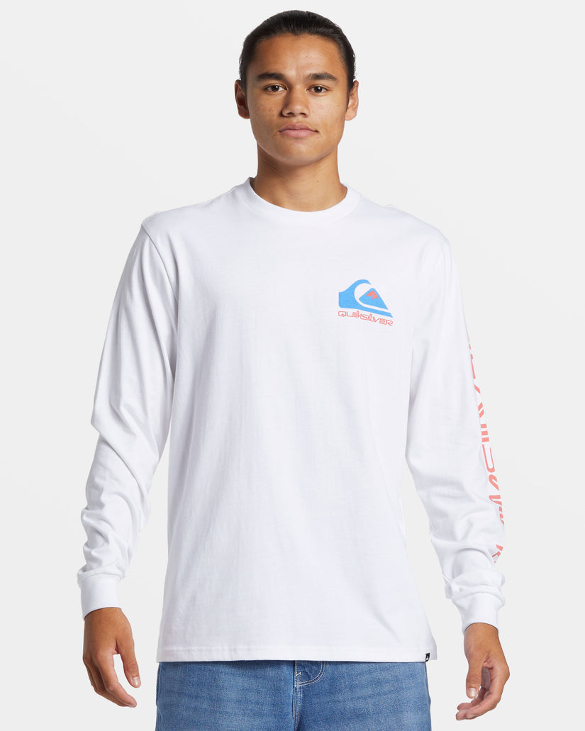 Comp Logo Long Sleeve T-Shirt - White