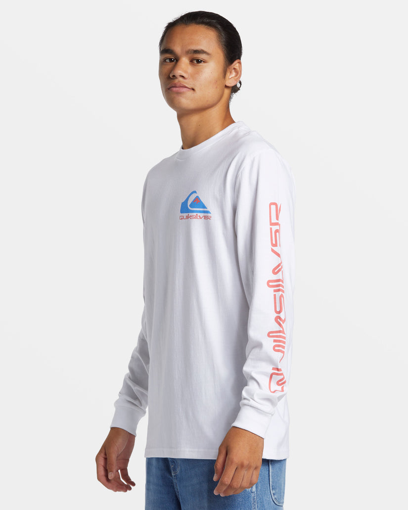 Comp Logo Long Sleeve T-Shirt - White