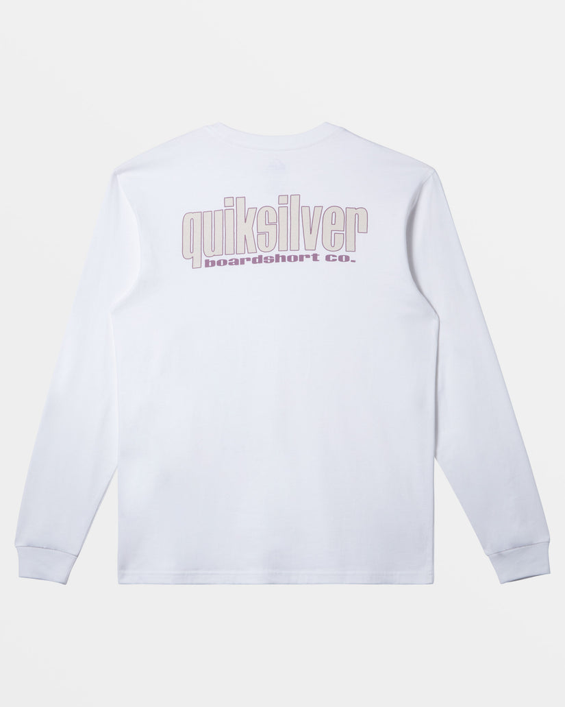 Three Tree Long Sleeve T-Shirt - White