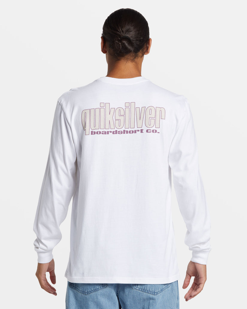 Three Tree Long Sleeve T-Shirt - White