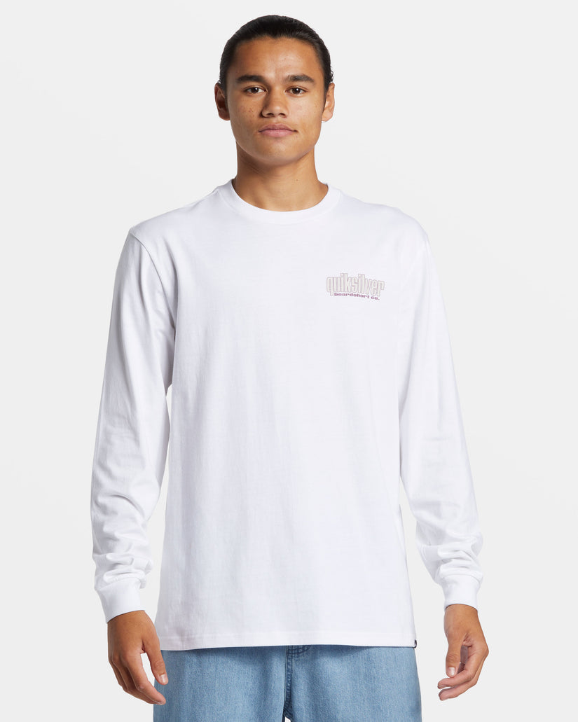 Three Tree Long Sleeve T-Shirt - White