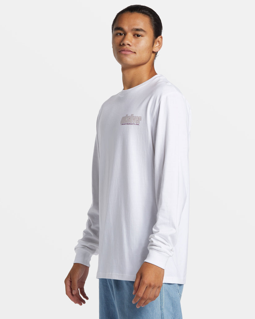 Three Tree Long Sleeve T-Shirt - White