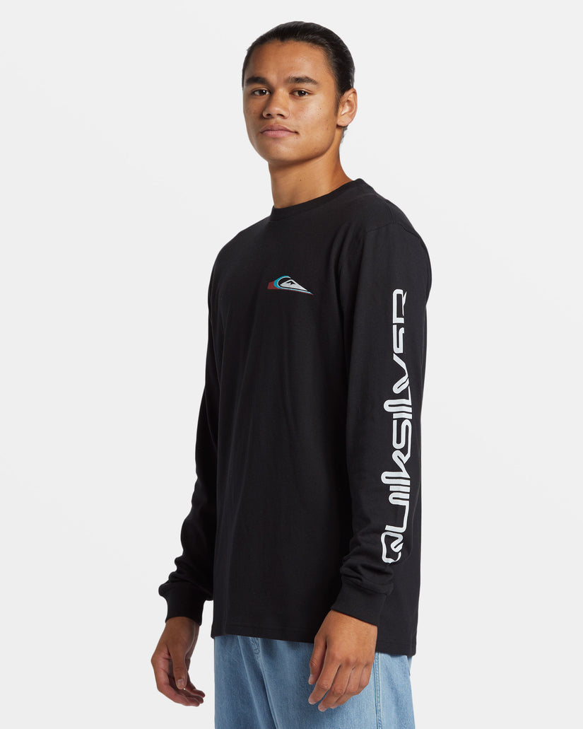 Warp Drive Long Sleeve T-Shirt - Black