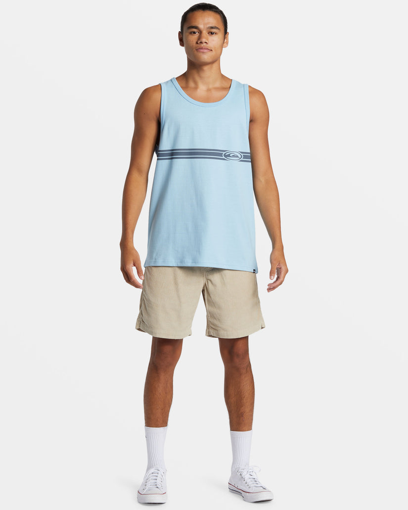 Comp Stripe Tank - Airy Blue