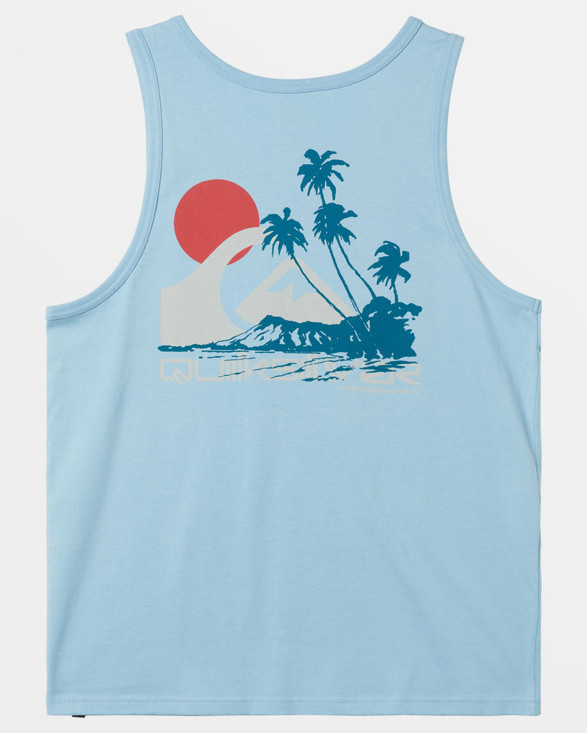 Tropical Vibes Tank - Airy Blue