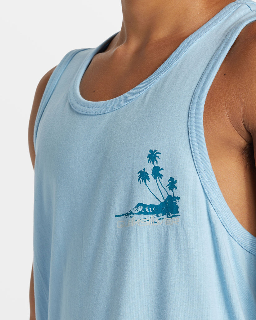 Tropical Vibes Tank - Airy Blue