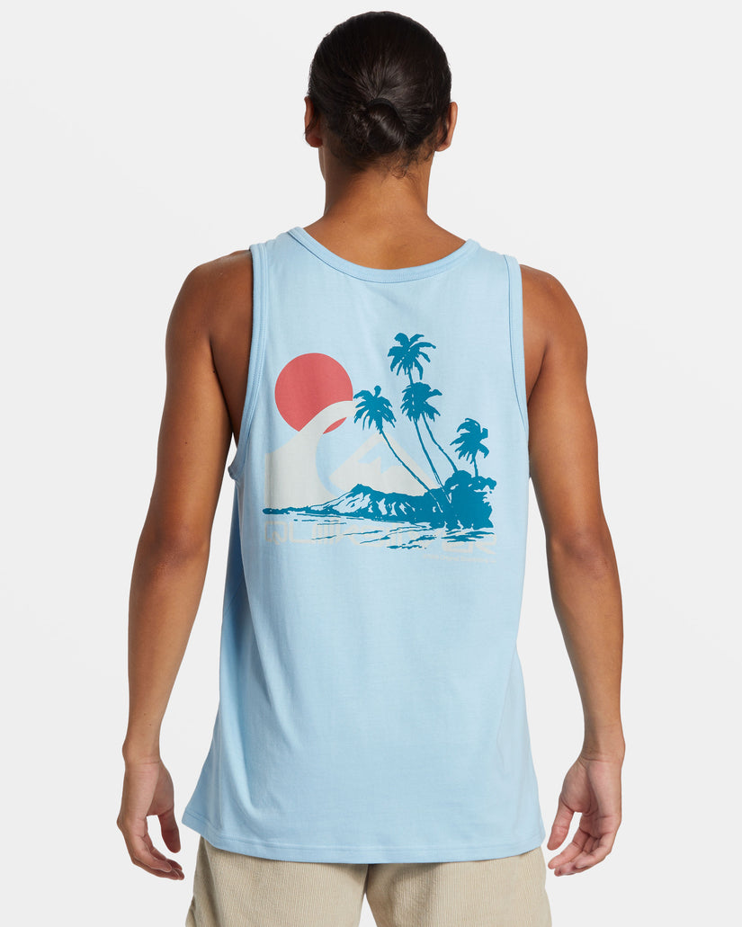 Tropical Vibes Tank - Airy Blue