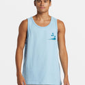 Tropical Vibes Tank - Airy Blue