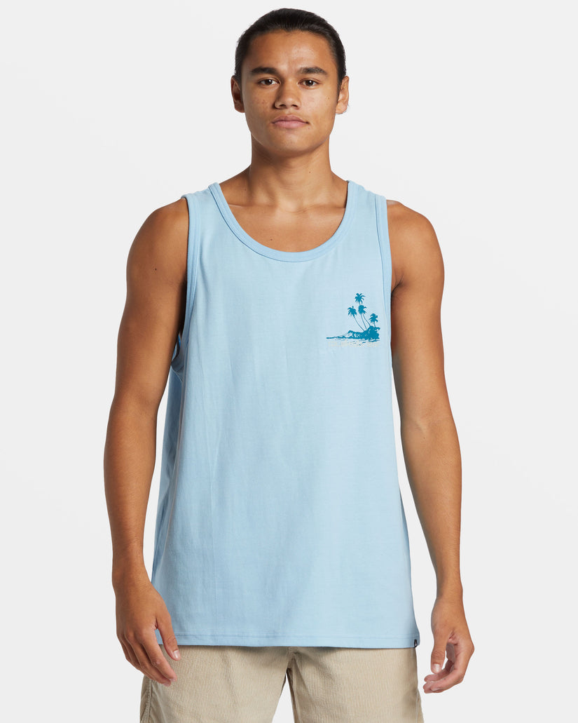 Tropical Vibes Tank - Airy Blue